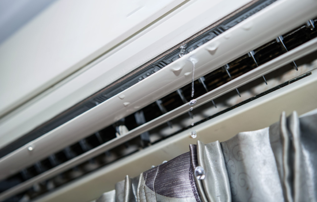 why my air conditioner leaking water inside